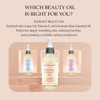 Olivia Care Facial Oil Infused with Argan Safflower Vitamin E Geranium Essential Oil All Natural Hydrating Antiaging Ant