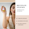 Olivia Care Facial Oil Infused with Argan Safflower Vitamin E Geranium Essential Oil All Natural Hydrating Antiaging Ant
