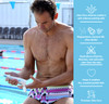 TRISWIM Swim Lotion 85oz Neutralizes Chlorine Bromine Saltwater Odors Hydrates Soothes Dry Skin Enriched with Aloe Shea