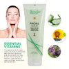 SKIN SPA Exfoliating Face Wash Scrub Aloe Vera 8 Oz Exfoliates and Removes Dead Skin Made with Pumice Infused with Hyalu