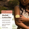 Moon Valley Organics Herbal Lotion Bar in Bergamot Geranium Moon Melt Bar Calendula and Comfrey Beeswax Heal and Restore