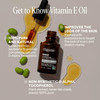 Cliganic Pure Vitamin E Oil for Skin Scars Hair Face 60000 IU NonGMO Verified Natural DAlpha Tocopherol