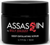 Billy Jealousy Assassin Deep Exfoliating Scrub Mens Daily Facial Cleanser with Walnut Almond and Vitamin E Moisturizing