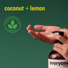 Everyone 2in1 Lotion for HandsBody 32 ounce Pack of 2 Coconut and Lemon made with Essential Oils for Men and Women