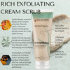 RD ALCHEMY 100 Natural Organic Rich Exfoliating Cream Face Scrub for Dull Dry Skin Exfoliate brighten with AHAs Jojoba B