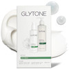Glytone KP Kit Exfoliating Body Wash Glycolic Acid Lotion Shower Pouf for Keratosis Pilaris Smooth Rough Bumpy Skin Frag