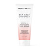 Gentle Brightening Face Scrub with Sea Salt Coconut Exfoliates Hydrates Reduces Blemishes Balancing Facial Cleanser for