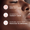 Gentle Brightening Face Scrub with Sea Salt Coconut Exfoliates Hydrates Reduces Blemishes Balancing Facial Cleanser for