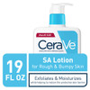 CeraVe SA Lotion for Rough Bumpy Skin Vitamin D Hyaluronic Acid Lactic Acid Niacinamide Salicylic Acid Gentle Exfoliatin