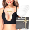 Muzooy 4 Pack Chest Wrinkle Pads Anti Wrinkle Silicone Chest Patches Resuable and 100 Medical Grade Dcollet Anti Wrinkle
