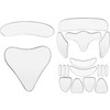 Blulu 18 Pcs Reusable Anti Wrinkle Patches for Facial Chest Neck Eye Nasolabial Folds Silicone Patches for Anti Aging Sk