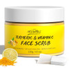 Vitamin C and Turmeric Face Scrub Cream Organics Microdermabrasion Facial Scrub Exfoliating Clears Blackheads Improve Da