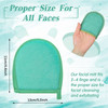 Frienda 4 Pcs Exfoliating Gloves Facial Scrub Mitts Deep Exfoliating Gloves for Face and Body Mitt Cleaning Mitten Skin