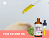 Kate Blanc Cosmetics Rosehip Oil for Face with Jade Gua Sha Stone 1oz Organic Pure Cold Pressed Rosehip Seed Face Oil fo
