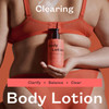 frank body Clearing Body Lotion Fights Acne Prevents Fine Lines Niacinamide Glycerin Lightweight FastAbsorbing GelLotion