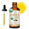 BodyJ4You Jojoba Oil Organic for Face Skin Hair USDA Organic 100 Pure Cold Pressed Premium Facial Oil Dermaplane Gua Sha