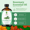 SVA Rosemary Essential Oil 4 Fl Oz 100 Natural Rosemary Oil for Hair Face Skin Care Diffuser Aromatherapy Scalp Body Mas