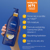 NIVEA Nourishing Hydration Skin Firming Body Lotion with Q10 and Vitamin C 72Hour Body Moisturizer for Dry to Very Dry S