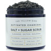 Activated Charcoal Face Body Scrub Natural Deep Cleansing Exfoliator for Smooth Soft Skin Gentle Salt Sugar Scrub for Ar