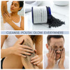 Activated Charcoal Face Body Scrub Natural Deep Cleansing Exfoliator for Smooth Soft Skin Gentle Salt Sugar Scrub for Ar