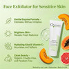 Ongaro Beauty Organic Face Scrub Natural Exfoliating Face Wash Enzyme Peel for Sensitive Skin Facial Scrub Exfoliator fo