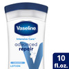 Vaseline Intensive Care Lotion Unscented Advanced Repair 2Pack NonGreasy Moisturizer for Extremely Dry Skin 10 Oz Ea