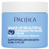 Pacifica Wake Up Beautiful Retinoid Night Cream Overnight AntiAging Moisturizer with Hyaluronic Acid Melatonin Reduces W