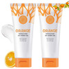 Orange Exfoliating Gel Scrub Face Body SkinNatural Orange Peeling Gel Face ScrubDeep Cleansing Moisturizing Facial Exfol