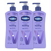 Vaseline Intensive Care Calm Healing Body Lotion 3 count for Dry Skin Made with UltraHydrating Lipids and Lavender Extra