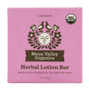 Moon Valley Organics Herbal Lotion Bar in Lavender Moon Melt Bar Calendula and Comfrey Beeswax Heal and Restore Chapped