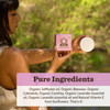 Moon Valley Organics Herbal Lotion Bar in Lavender Moon Melt Bar Calendula and Comfrey Beeswax Heal and Restore Chapped