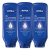 NIVEA Nourishing In Shower Lotion Body Lotion for Dry Skin 135 Fl Oz BottlePack of 3