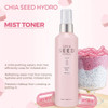 THE FACE SHOP Chia Seed Hydro Hydrating Mist Mild Soothing Watery Mist with Instant Hydration Soothes on Irritated Skin