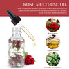 NP NATURES PHILOSOPHY Rose MultiUse Oil Organic Plant Fragrant Essential Oil Rose Oil for Face Hair Body Nails Care and