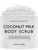 Brooklyn Botany Coconut Milk Body Scrub Moisturizing and Exfoliating Body Face Hand Foot Scrub Fights Stretch Marks Fine