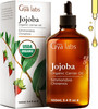 Gya Labs Jojoba Oil 34 Fl Oz Carrier Oil for Hair Skin Face Scalp Body Massage