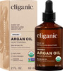 Cliganic Organic Argan Oil 100 Pure for Hair Face Skin Cold Pressed Carrier Oil