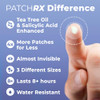 PatchRx Salicylic Pimple Patches 120 Pack Salicylic Acid Acne Patches with Tea Tree Oil Zit Patch and Pimple Stickers fo