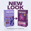TROJAN Her Pleasure Sensations Condoms, Ribbed Condoms, Spermicidal Lubricated, 12ct online at globaldelivered
