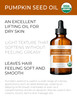 velona Pumpkin Seed Oil USDA Certified Organic 4 Fl Oz 100 Pure and Natural Carrier Oil Unrefined Cold Pressed Cooking F
