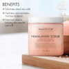 MAJESTIC PURE Himalayan Salt Body Scrub with Lychee Oil Exfoliating Salt Scrub to Exfoliate Moisturize Skin Deep Cleansi
