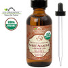 US Organic Sweet Almond Kernel Oil USDA Certified Organic100 Pure Natural Cold Pressed Virgin Unrefined in Amber Glass B