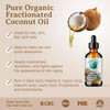 Bella Terra Oils Liquid Organic Fractionated Coconut Oil 16oz The Ideal Mix of MCTs Fatty Acids A Lustrous Elixir for Da