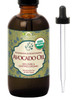US Organic Avocado Oil Unrefined Virgin USDA Certified Organic 100 Pure Natural Cold Pressed in Amber Glass Bottle wGlas