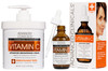 Advanced Clinicals Vitamin C Cream Vitamin C Serum 2PC Skincare Set Brightening Body Lotion Facial Serum For Women Men H