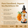Bella Terra Oils Organic Sea Buckthorn Oil 8oz ColdPressed Treasure Bursting with Omega3 Omega6 A Radiant Glow in Every