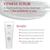 Visha Skincare Fitness Scrub 5 In 1 Body Exfoliator Infused With Caffeine Absorbs Odor Cleanses And Decreases Shave Bump