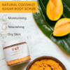 Pure Fiji Coconut Sugar Body Scrub Body Exfoliator Scrub Natural Origin for Smooths and Softens Skin Organic Exfoliating