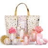 Spa Luxetique Gift Baskets for Women Dasiy Dream Scented 15pcs Bath Gift Sets with Shower Gel Hand Cream and Tote Bag Mo