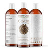 Plant Guru Castor Oil 16 fl oz Unrefined 100 Pure Natural HexaneFree USP Grade Hair Growth Eyebrows and Eyelashes Skin F